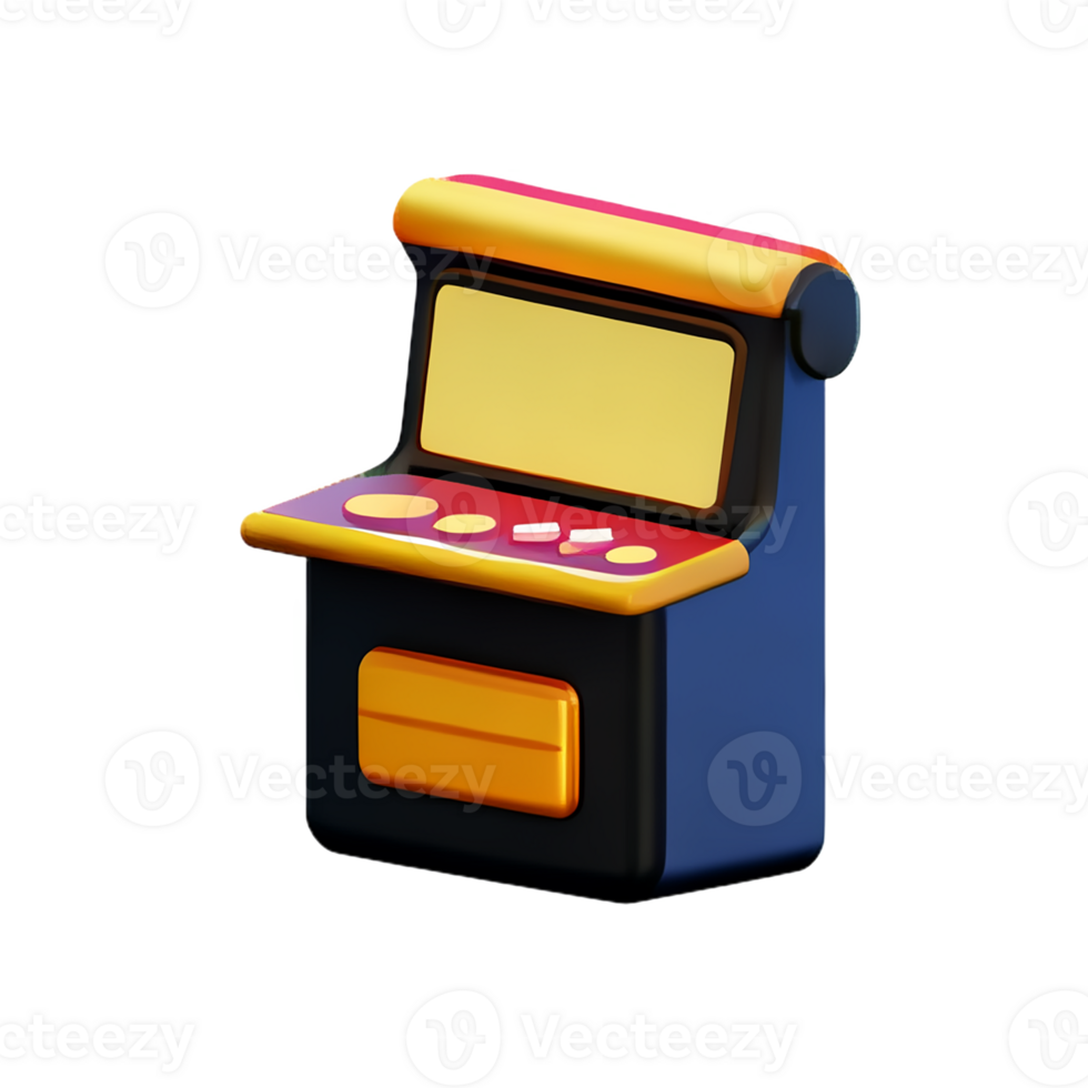 slot machine 3d rendering icon illustration png