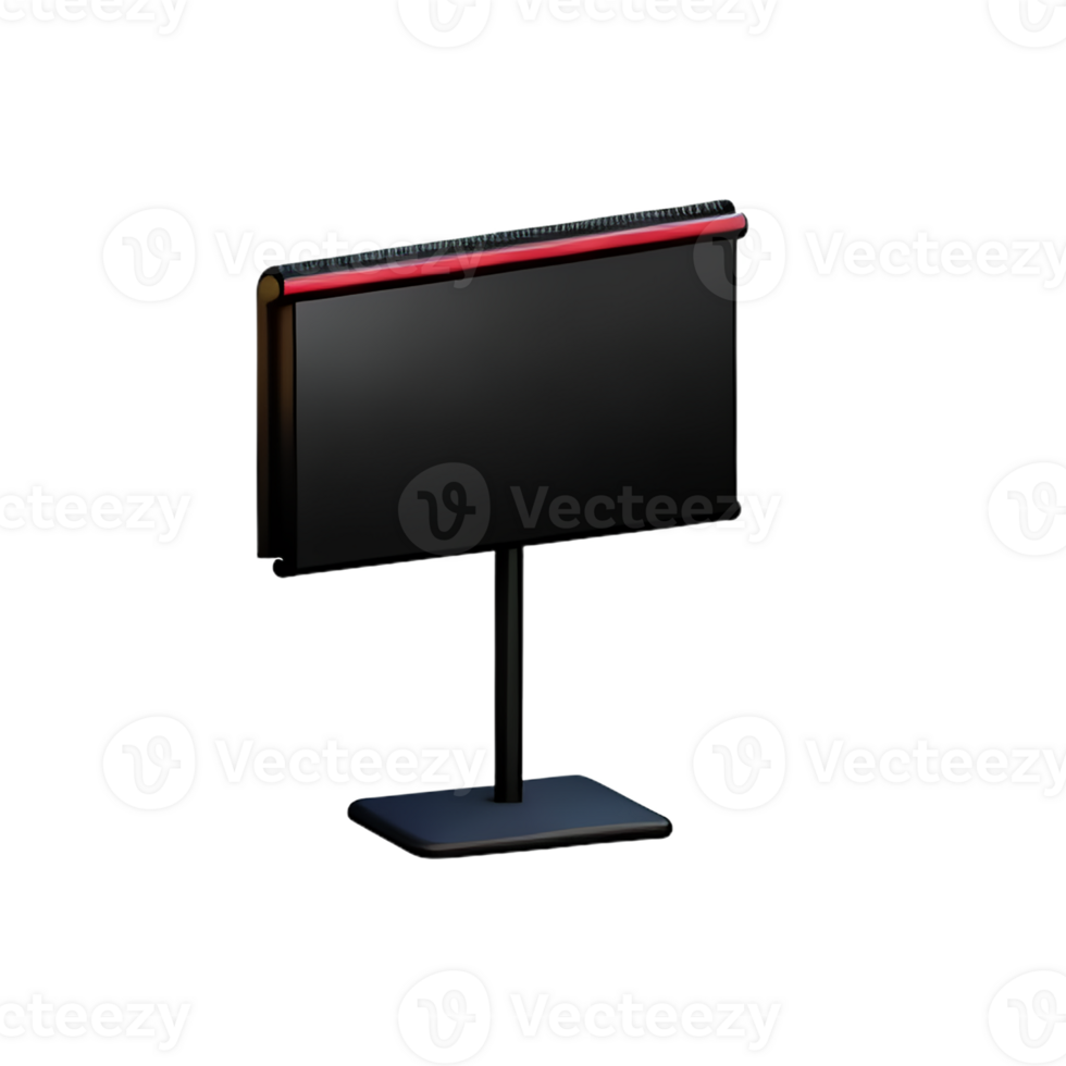 billboard 3d rendering icon illustration png