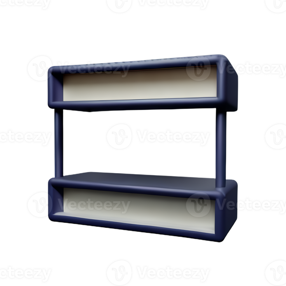 shelf 3d rendering icon illustration png