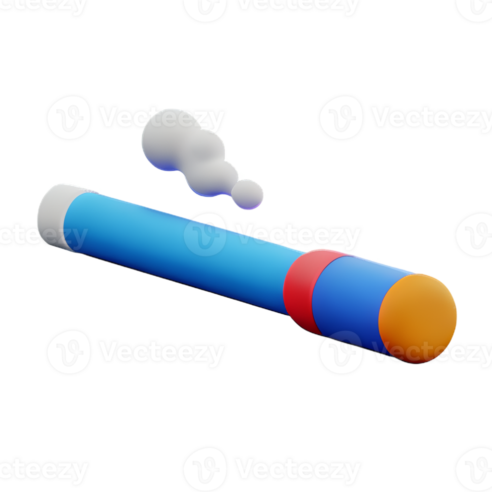 smoking 3d rendering icon illustration png