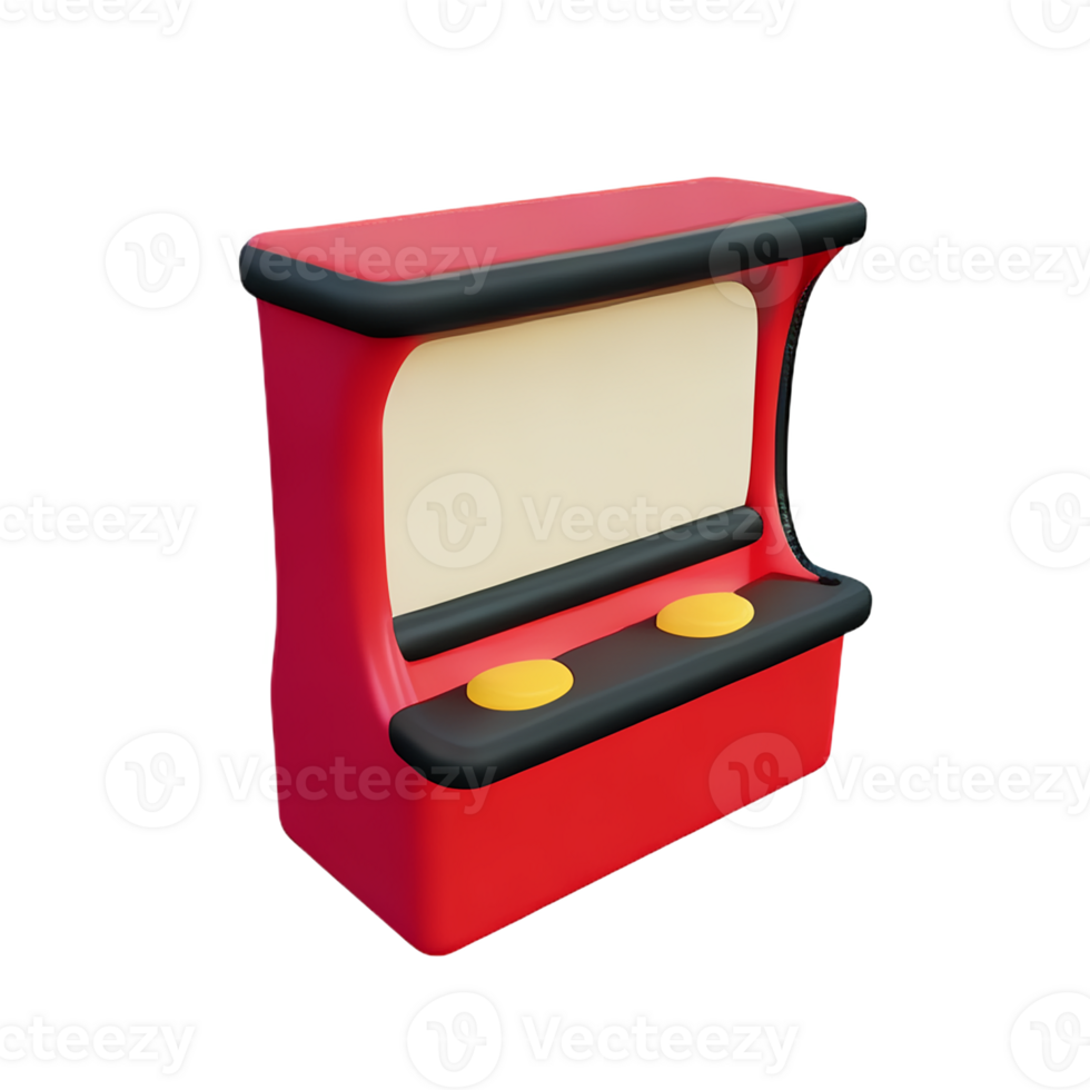 slot machine 3d rendering icon illustration png