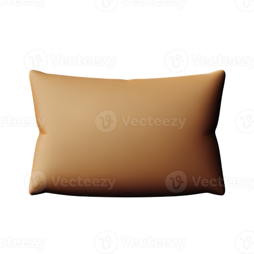 pillow 3d rendering icon illustration png