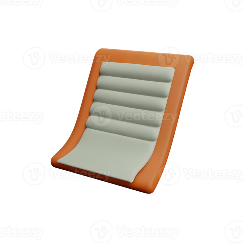 parchment 3d rendering icon illustration png