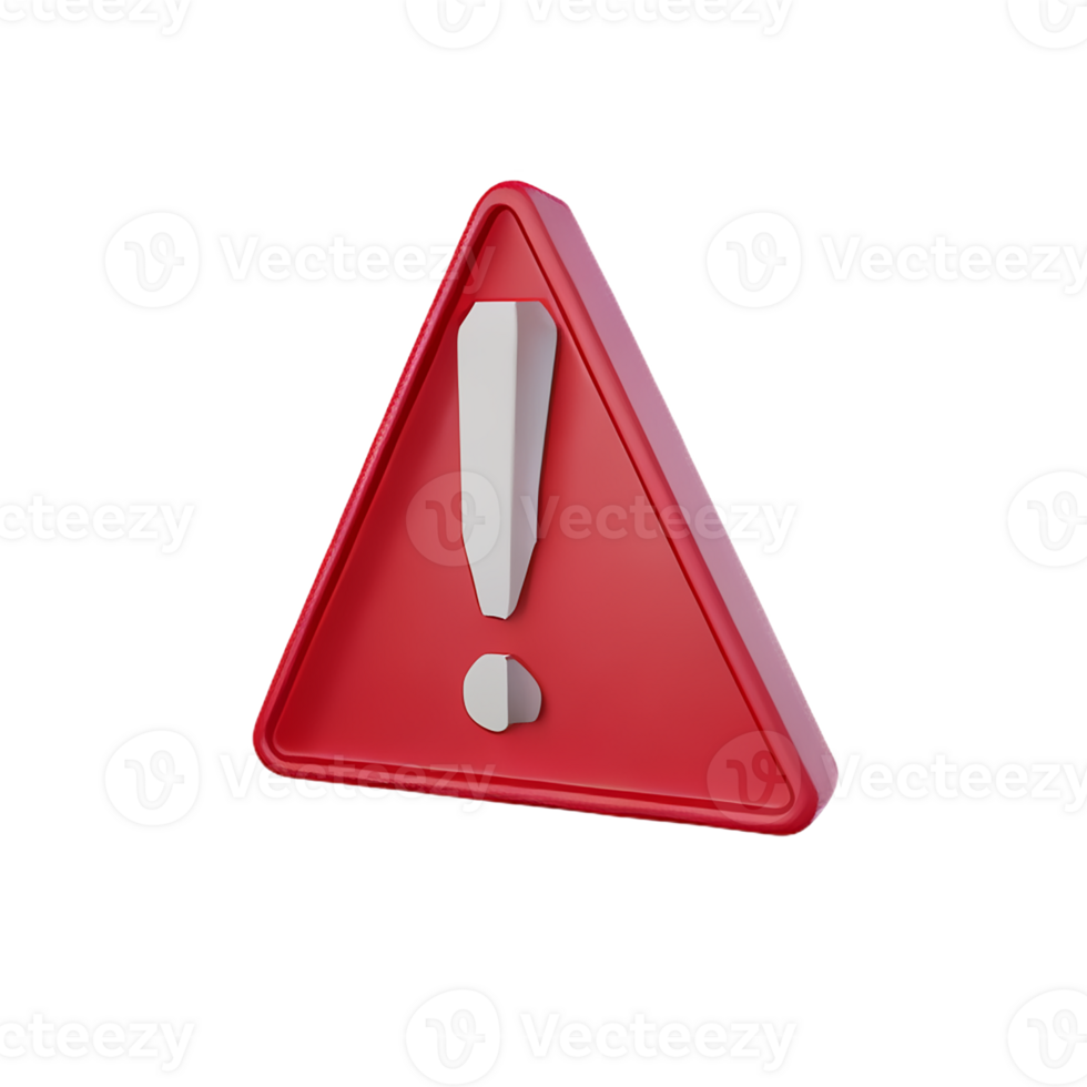 danger 3d le rendu icône illustration png