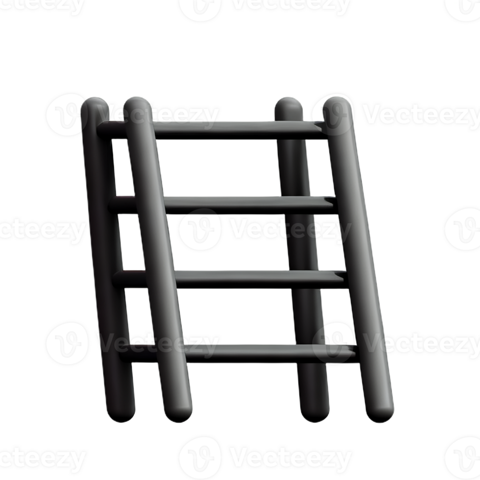 ladder 3d rendering icon illustration png