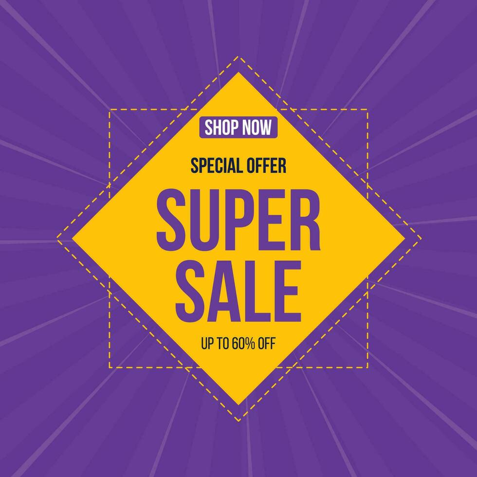 Super sale banner vector