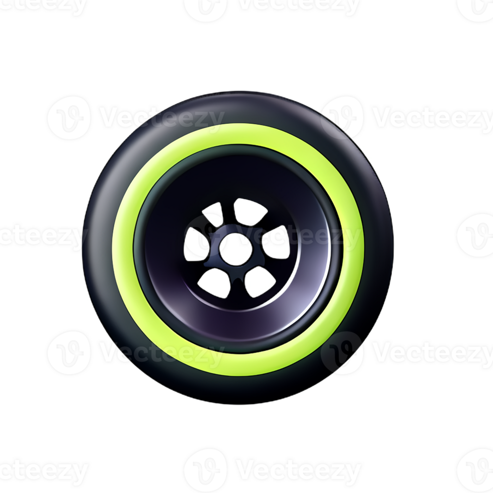 tire 3d rendering icon illustration png