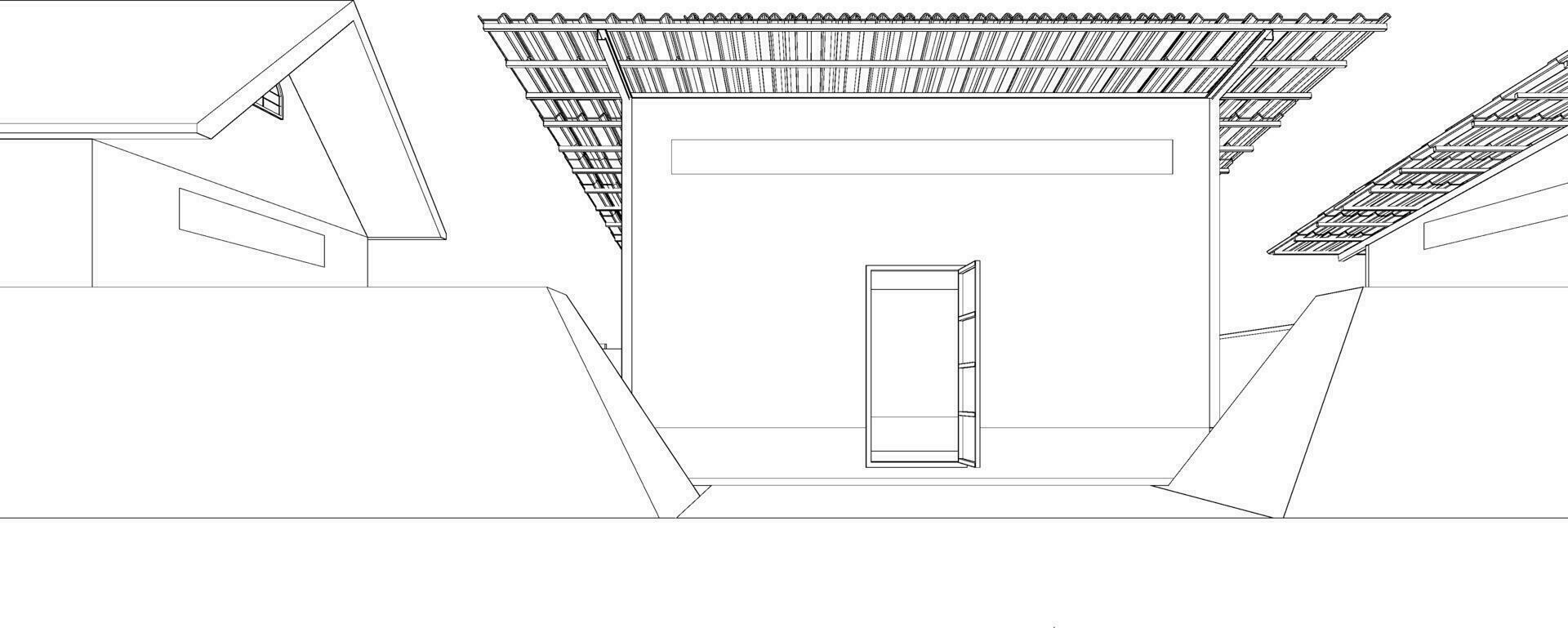 3D illustration of building project vector