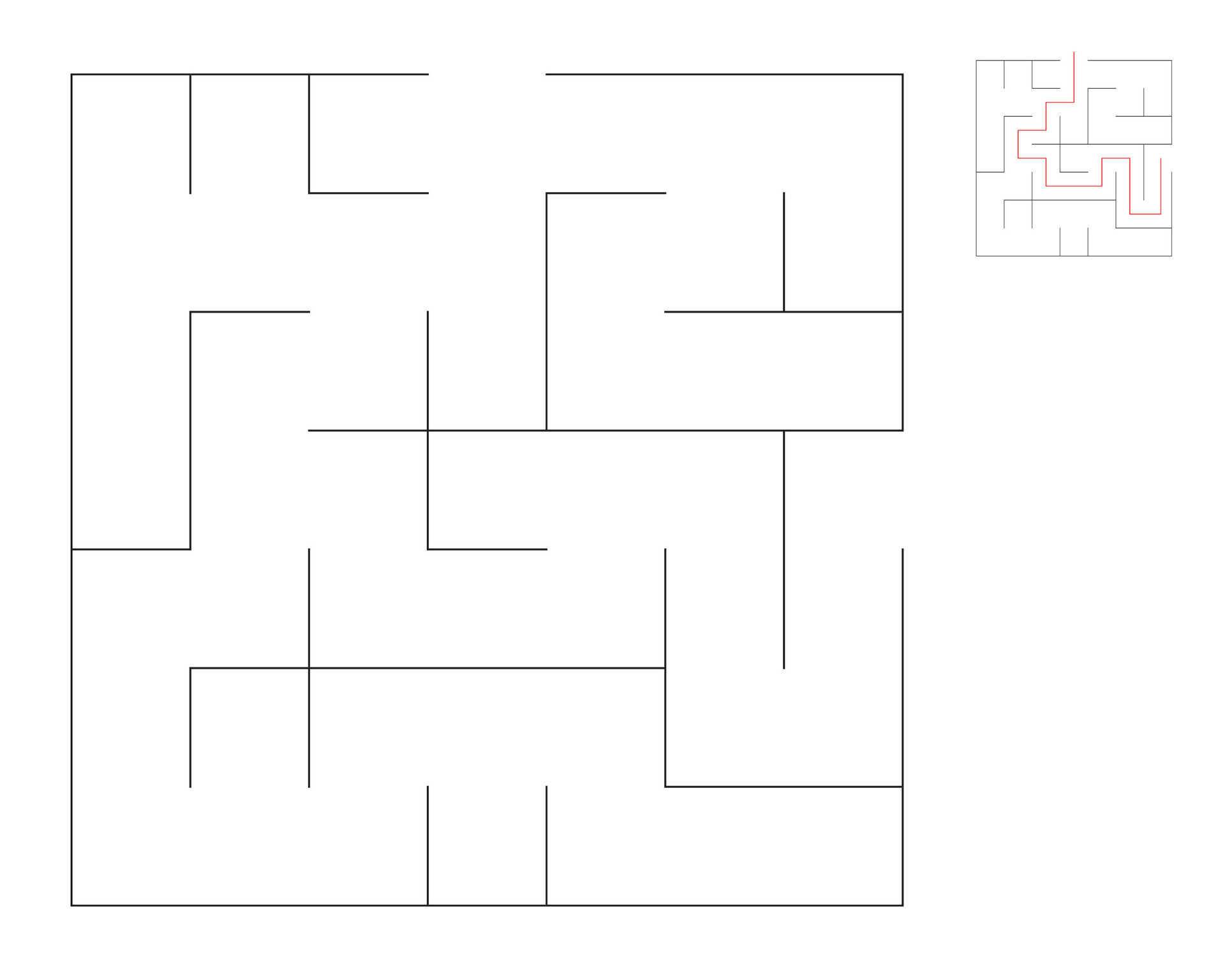 Square maze, logic game with labyrinths. maze game. A maze with answers