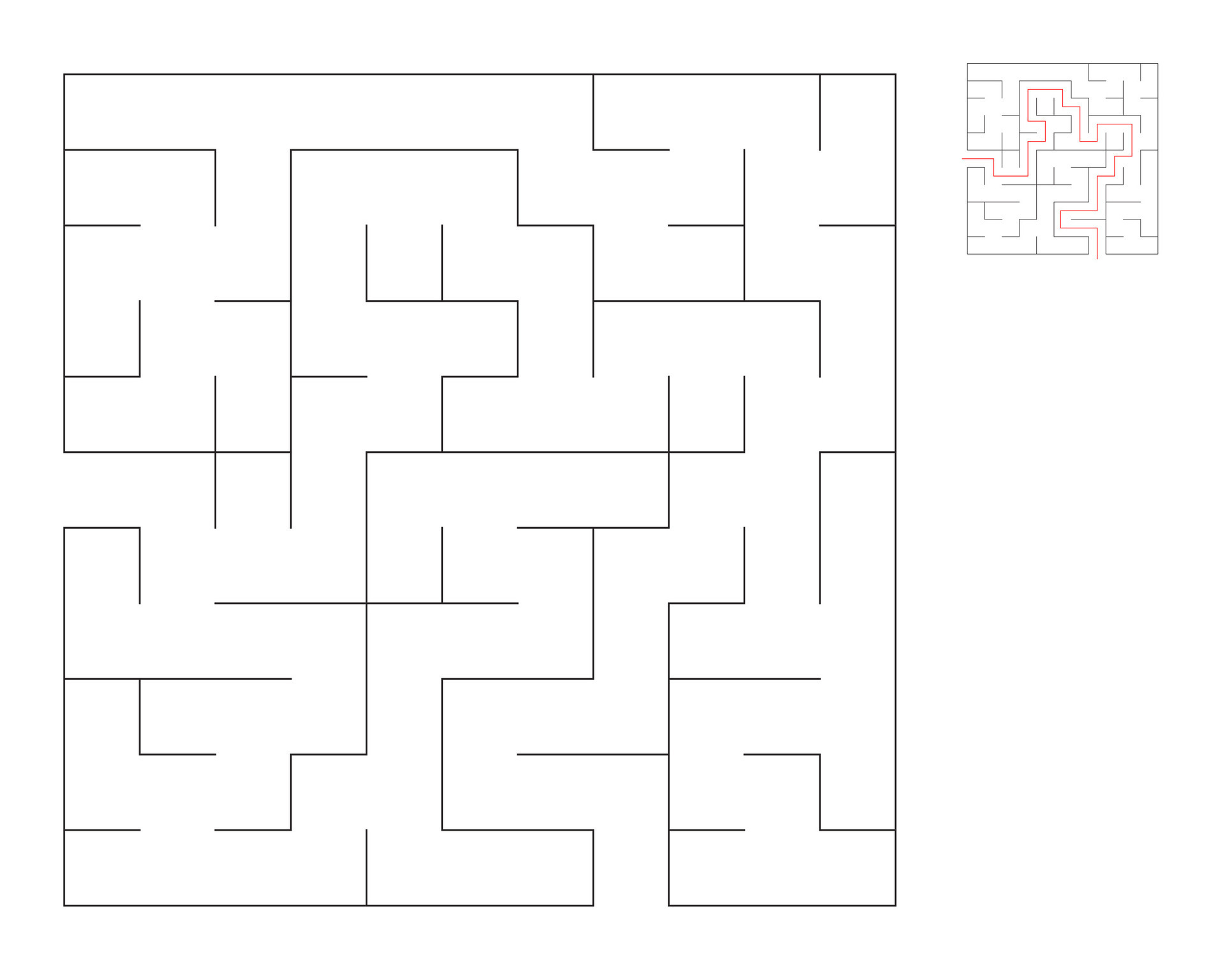 Square maze, logic game with labyrinths. maze game. A maze with answers