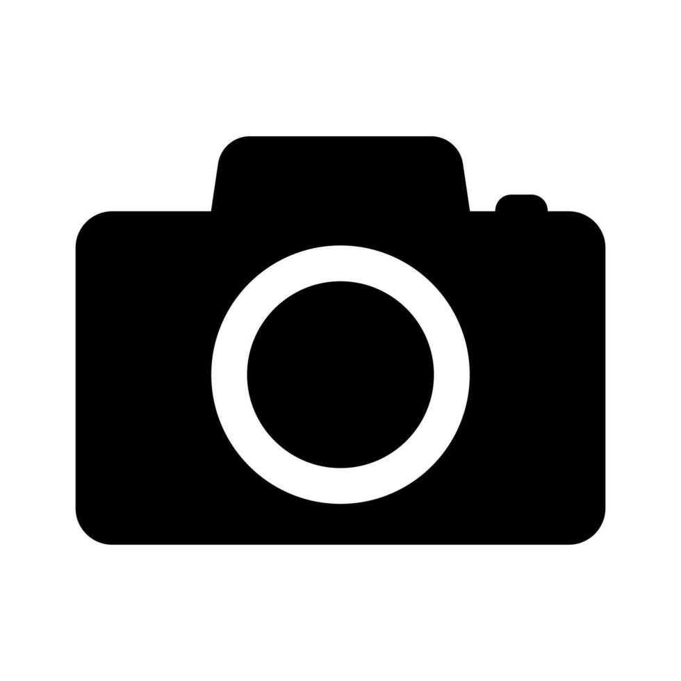 Photo camera vector icon isolated