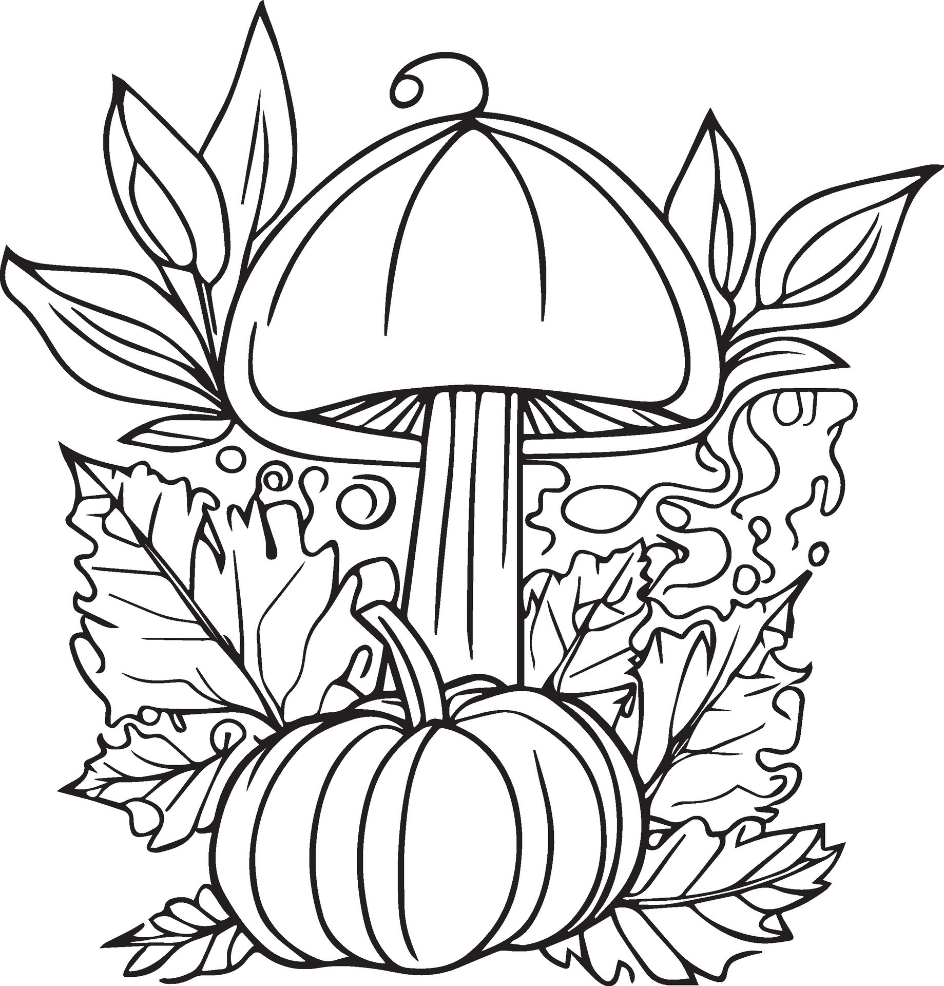 Free Printable Food Fruits Coloring Page for Adults and Kids