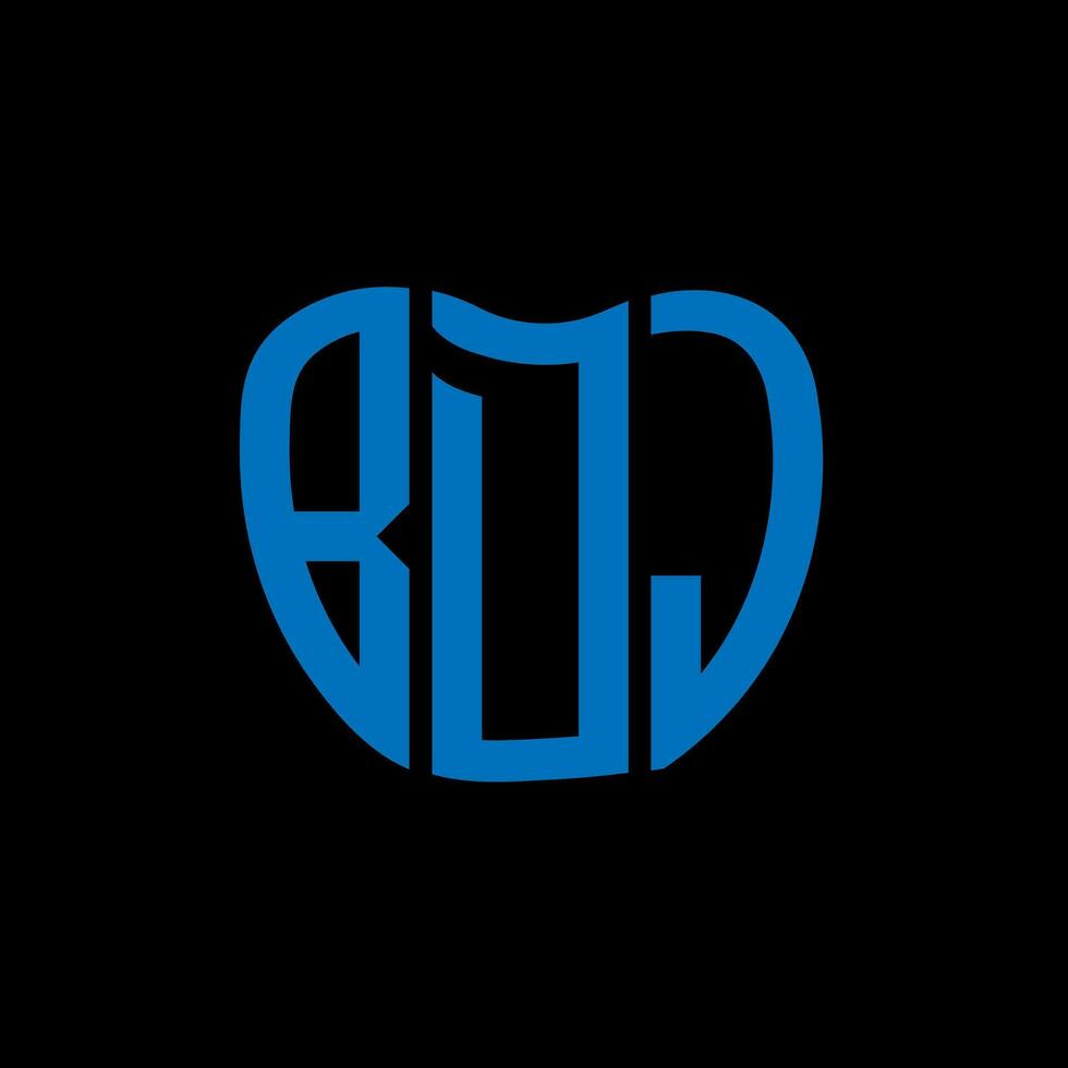 BDJ letter logo creative design. BDJ unique design. vector