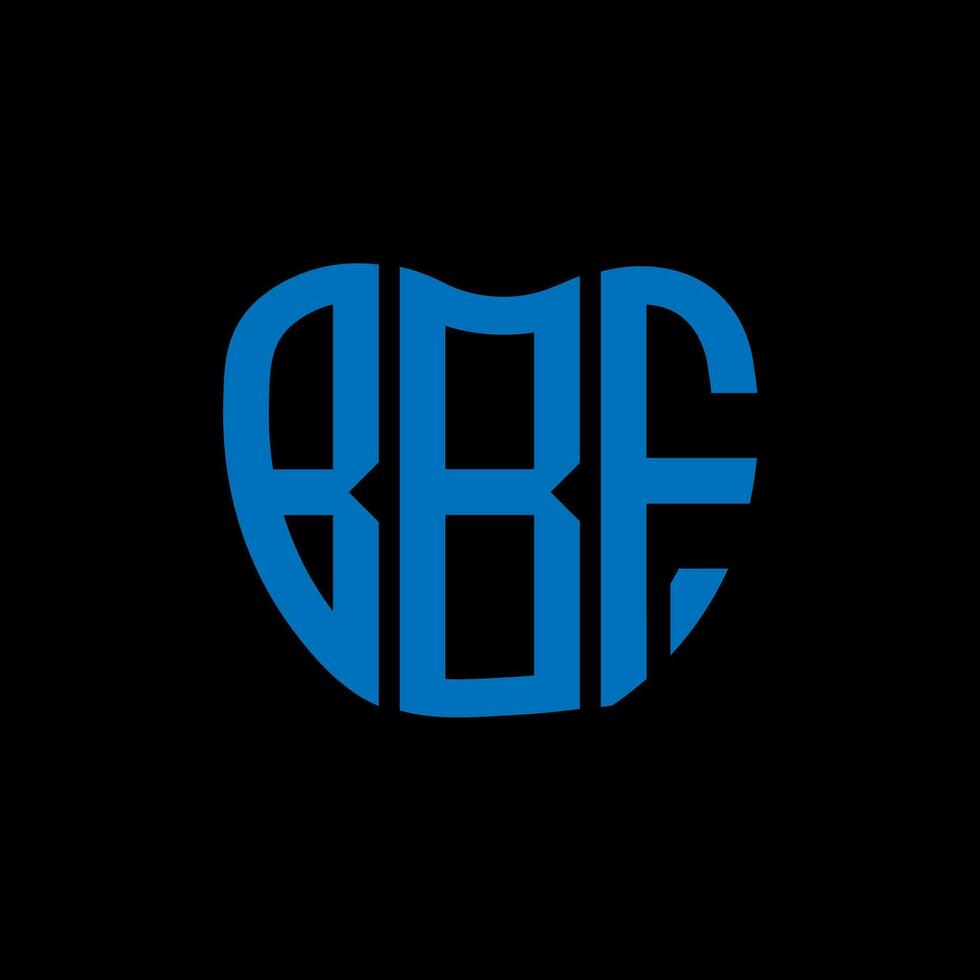 bbf letra logo creativo diseño. bbf único diseño. vector