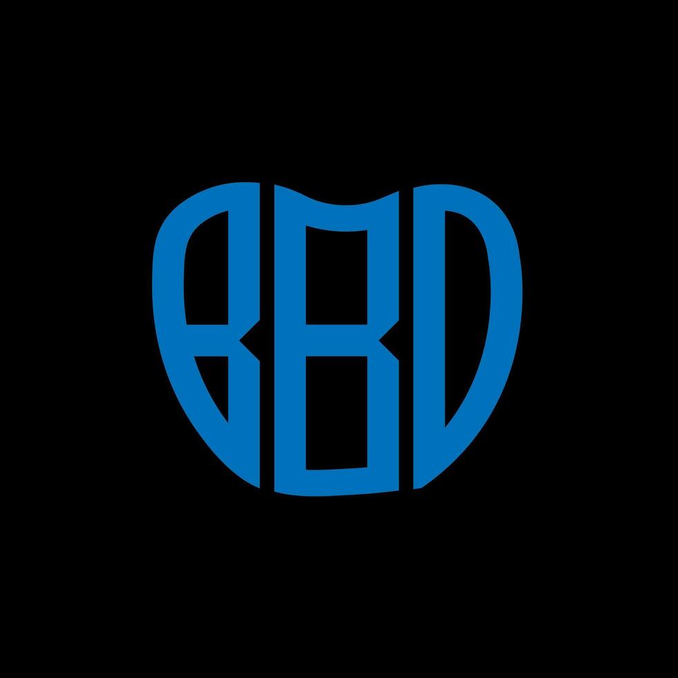 bbo letra logo creativo diseño. bbo único diseño. vector