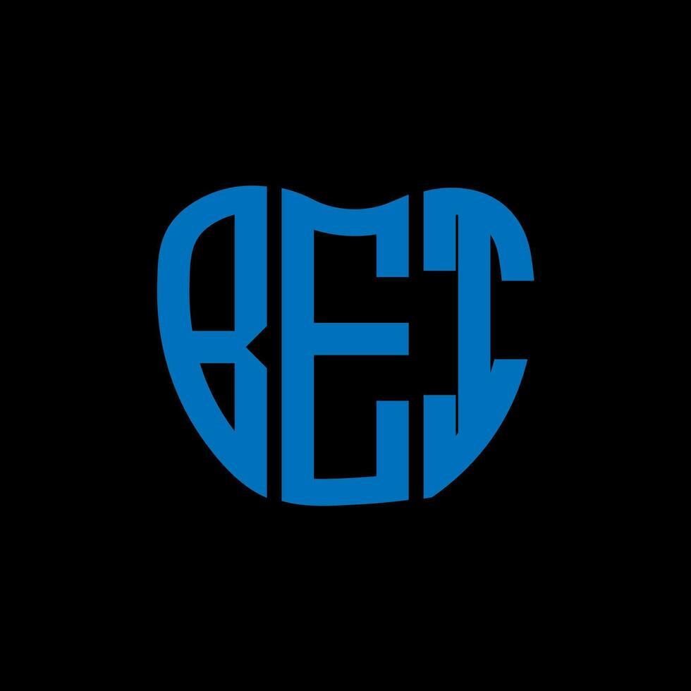 BEI letter logo creative design. BEI unique design. vector