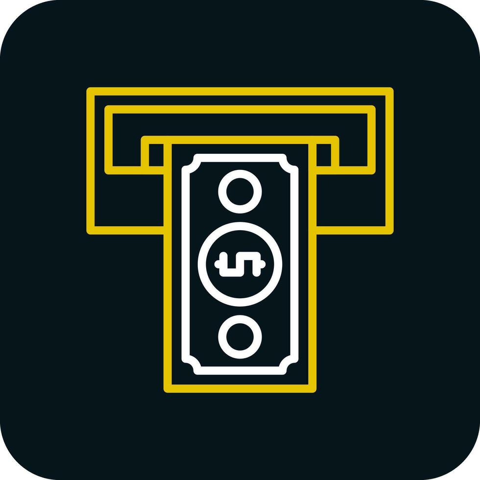 Cash withdrawal Vector Icon Design