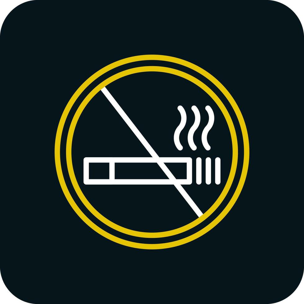 No Smoking Vector Icon Design