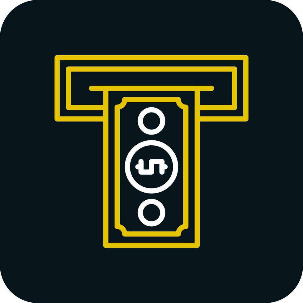 Cash withdrawal Vector Icon Design