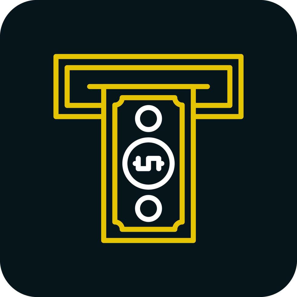 Cash withdrawal Vector Icon Design