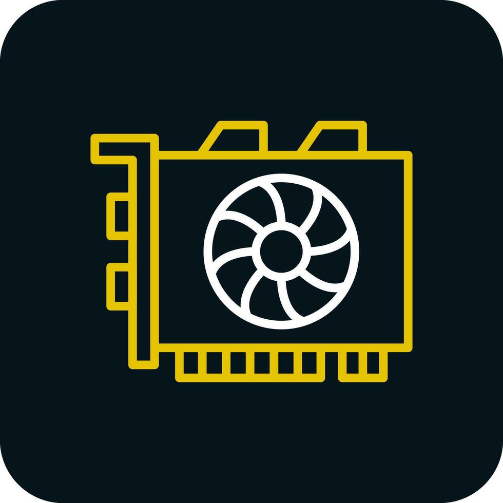 Gpu mining Vector Icon Design