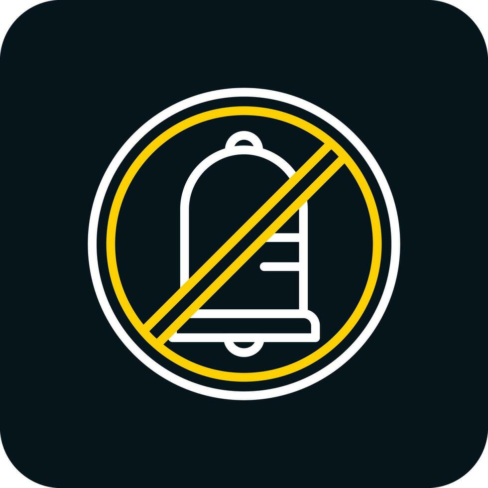 No alarma vector icono diseño