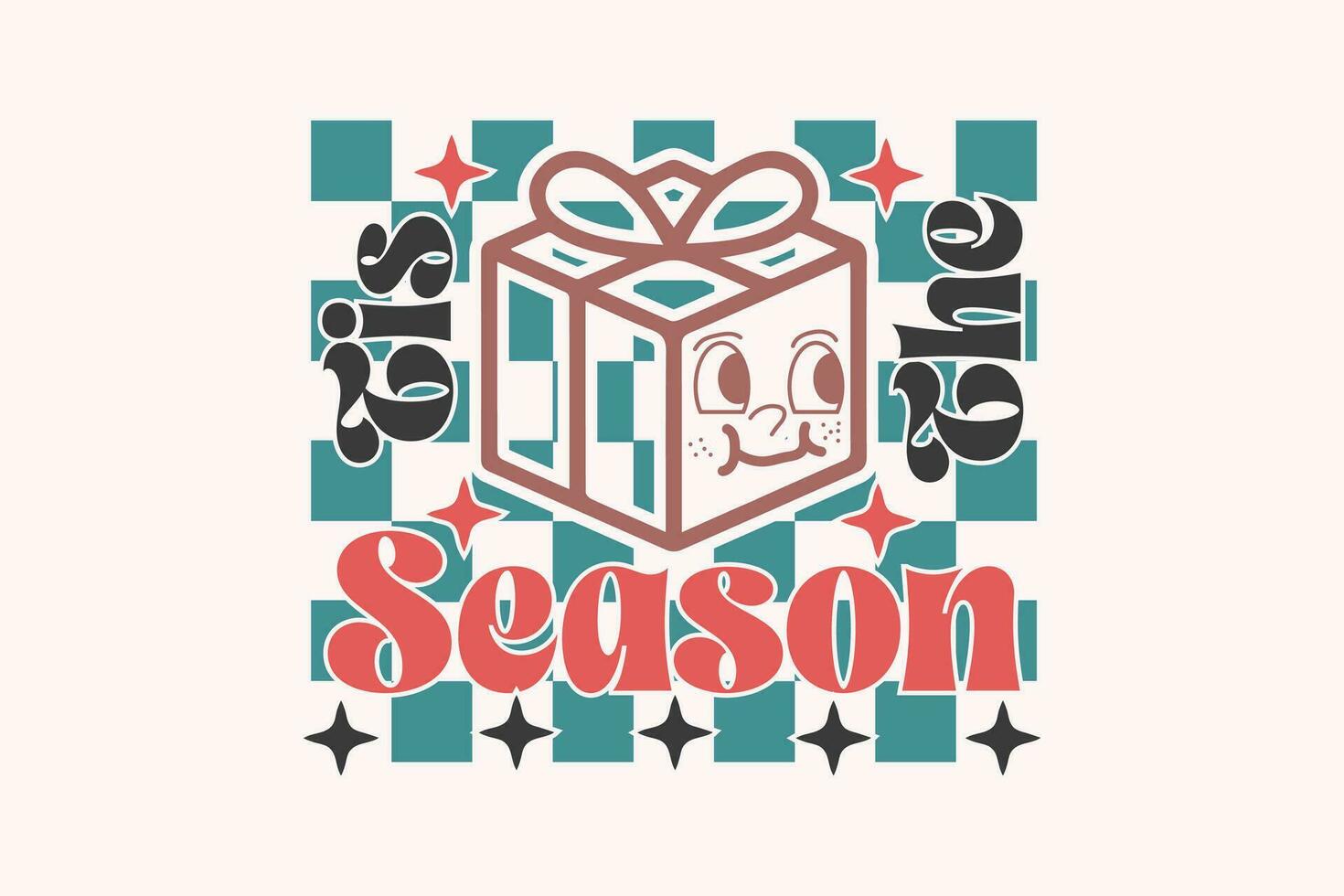 Tis the Season Christmas EPS Design, Christmas T-shirts, Funny Christmas Quotes Design vector