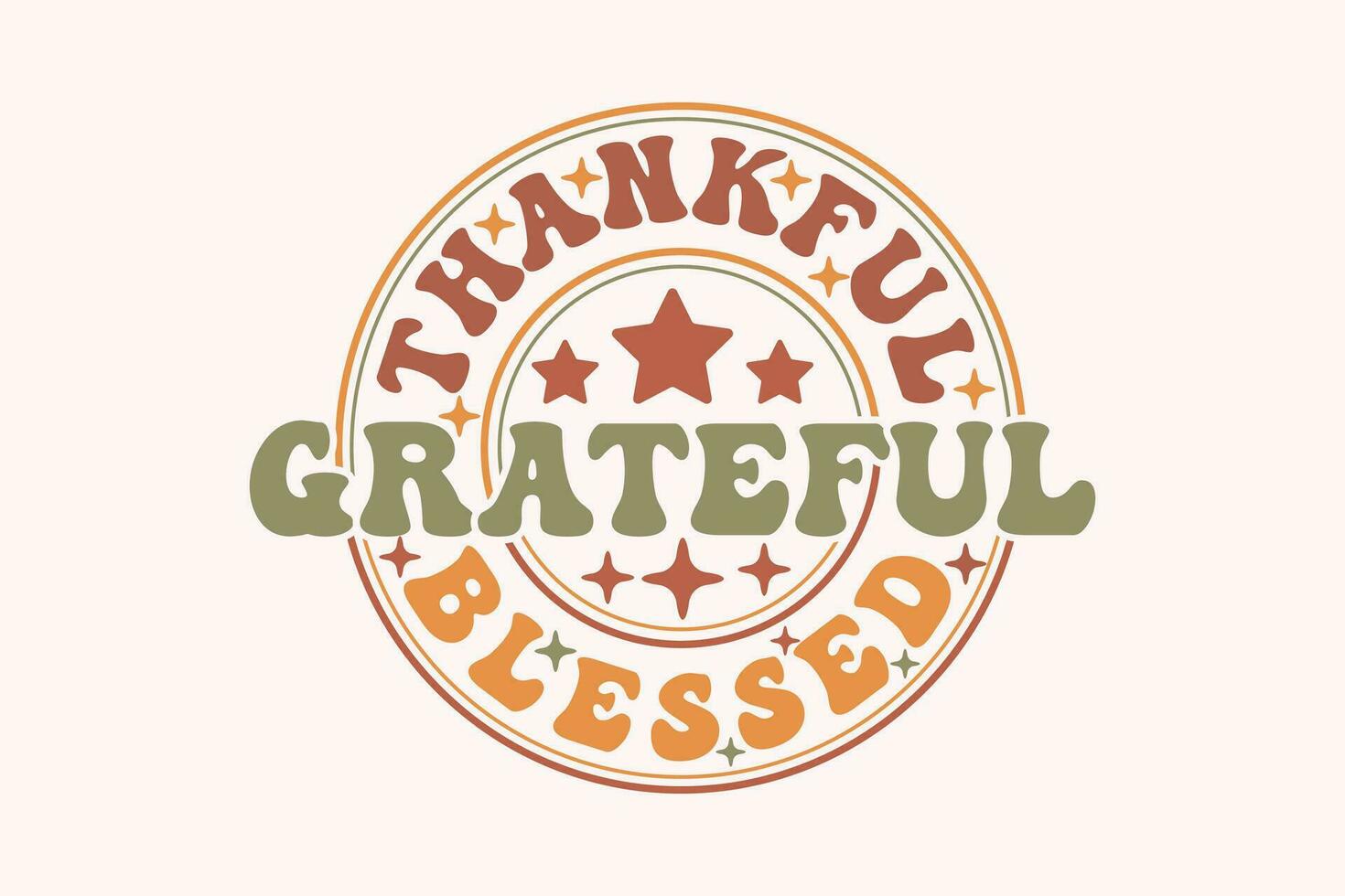 Fall EPS, Thankful Grateful Blessed EPS t-shirt Design vector