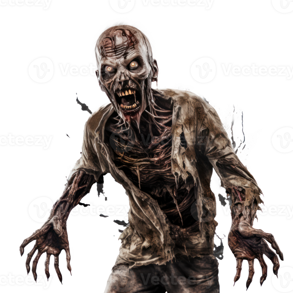 Scary Zombie isolated png