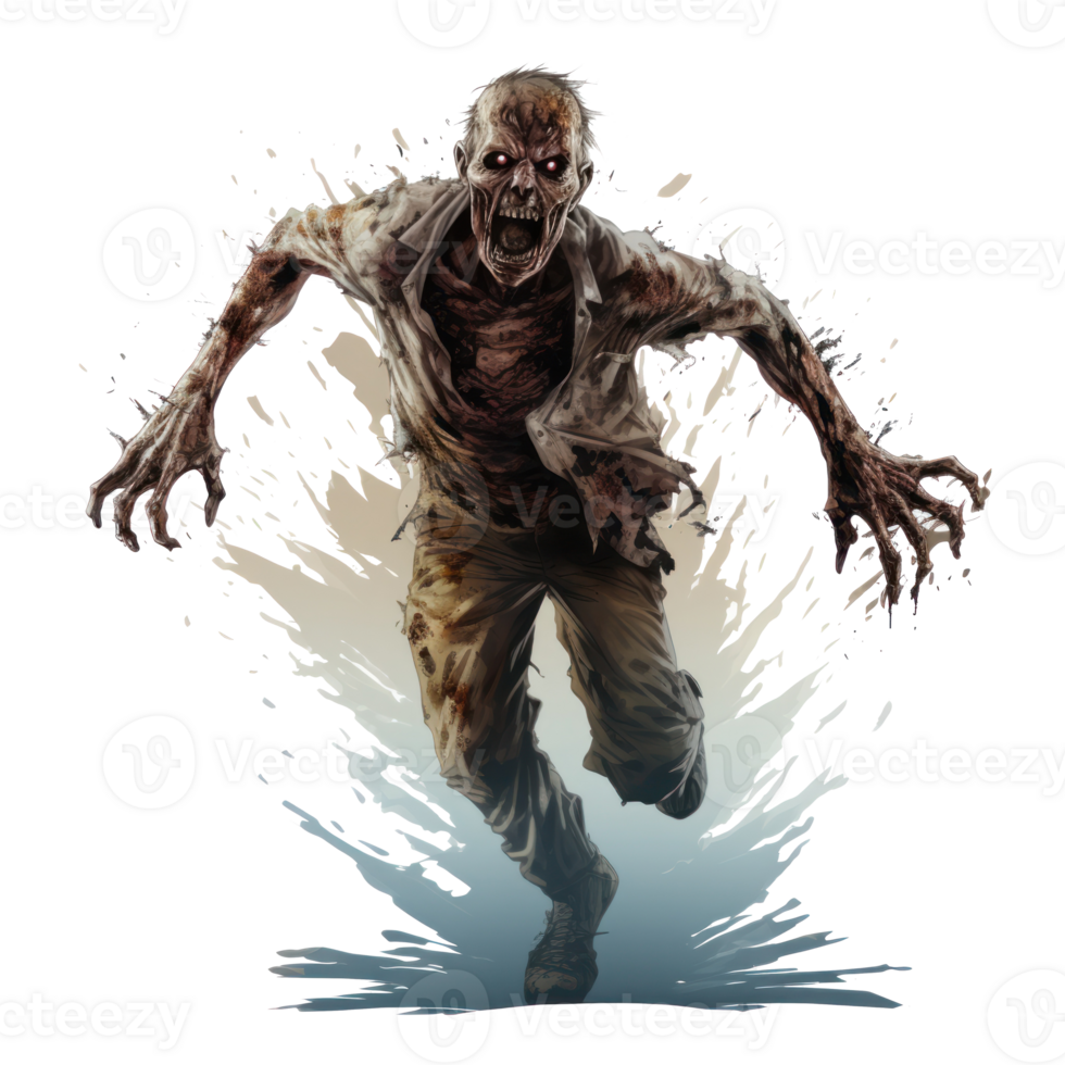 Scary Zombie isolated png