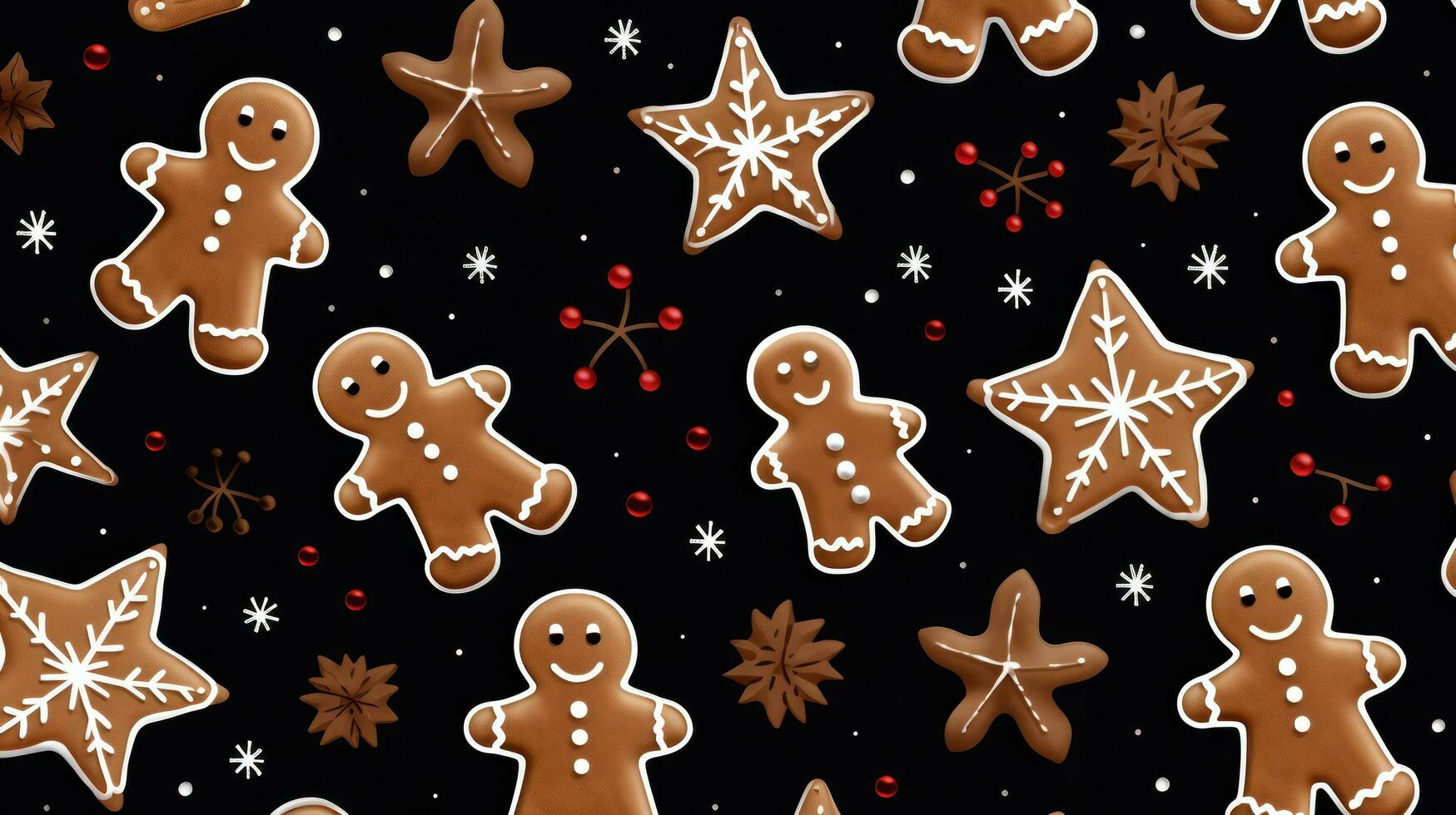 Christmas gingerbread background photo