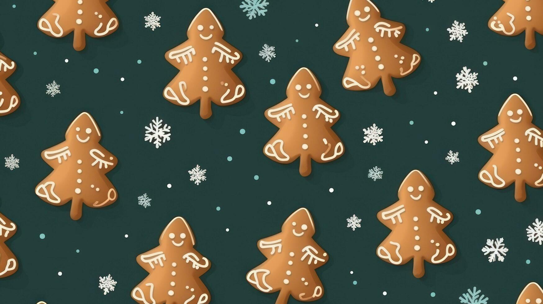 Christmas gingerbread background photo