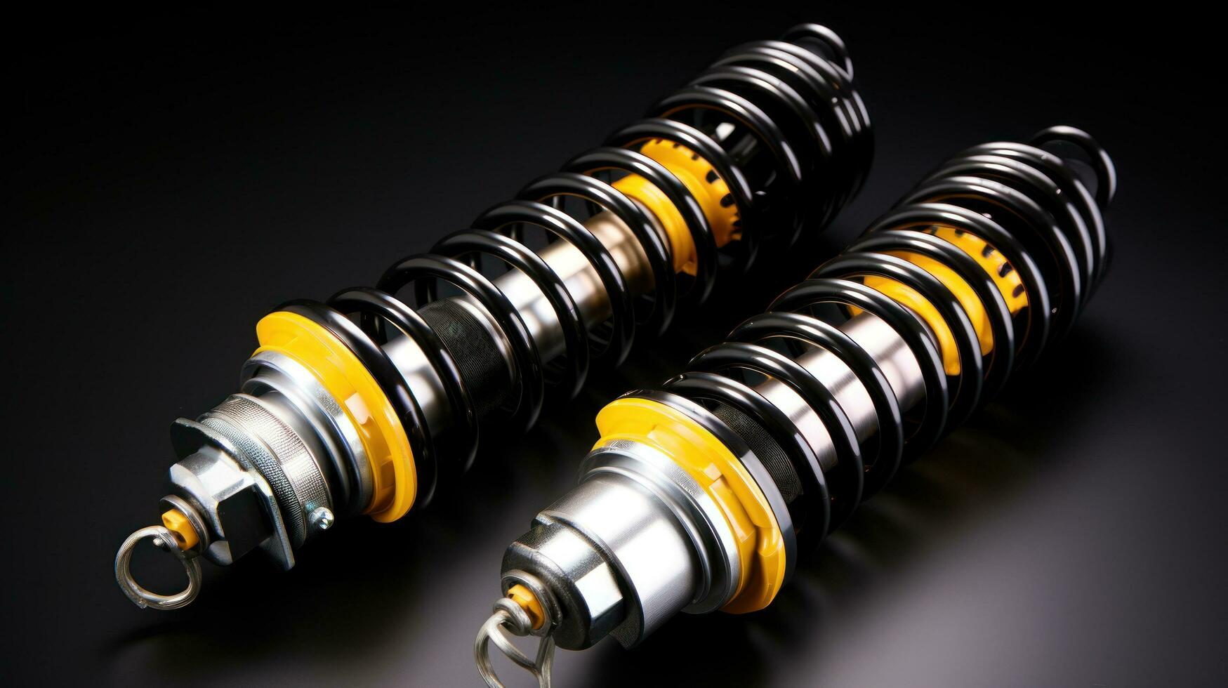 Automobile shock absorber with spring assembly photo