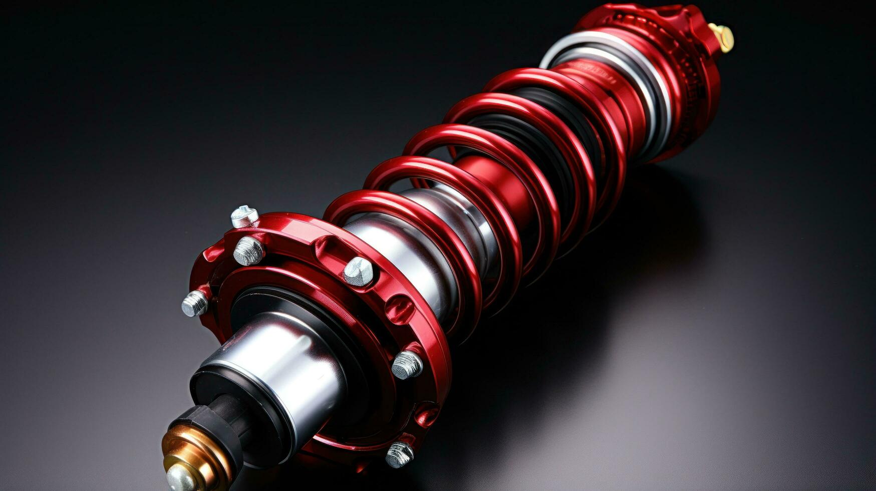 Automobile shock absorber with spring assembly photo