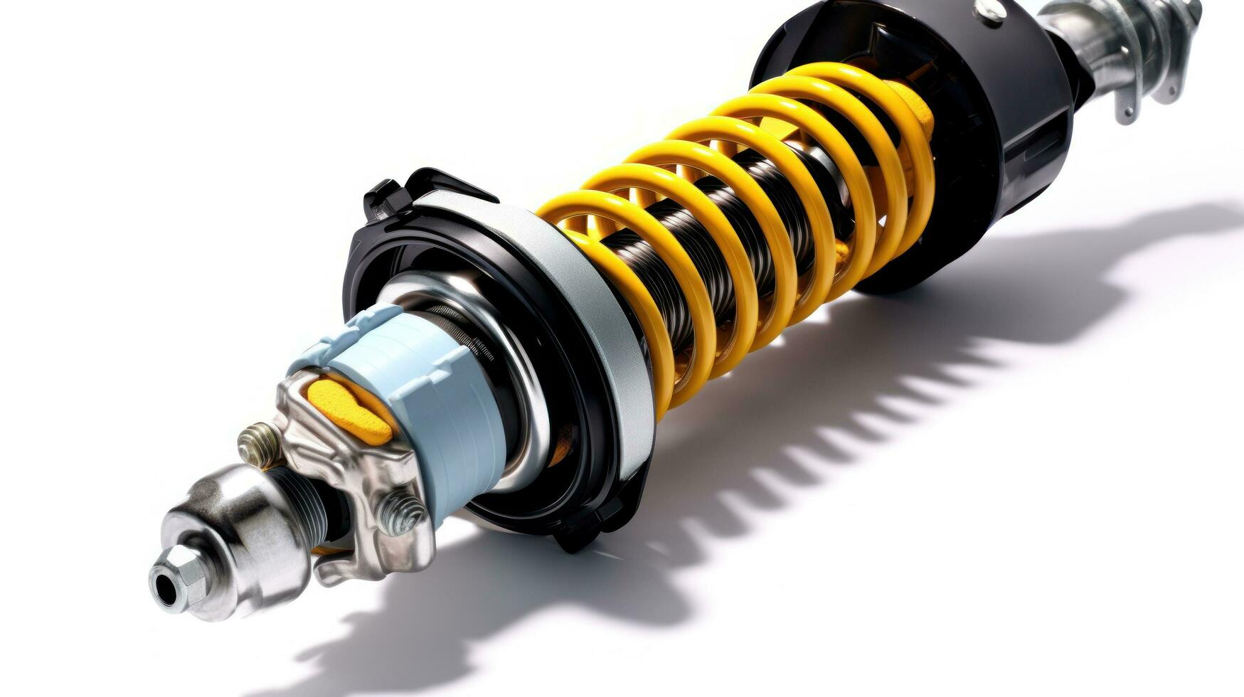 Automobile shock absorber with spring assembly photo