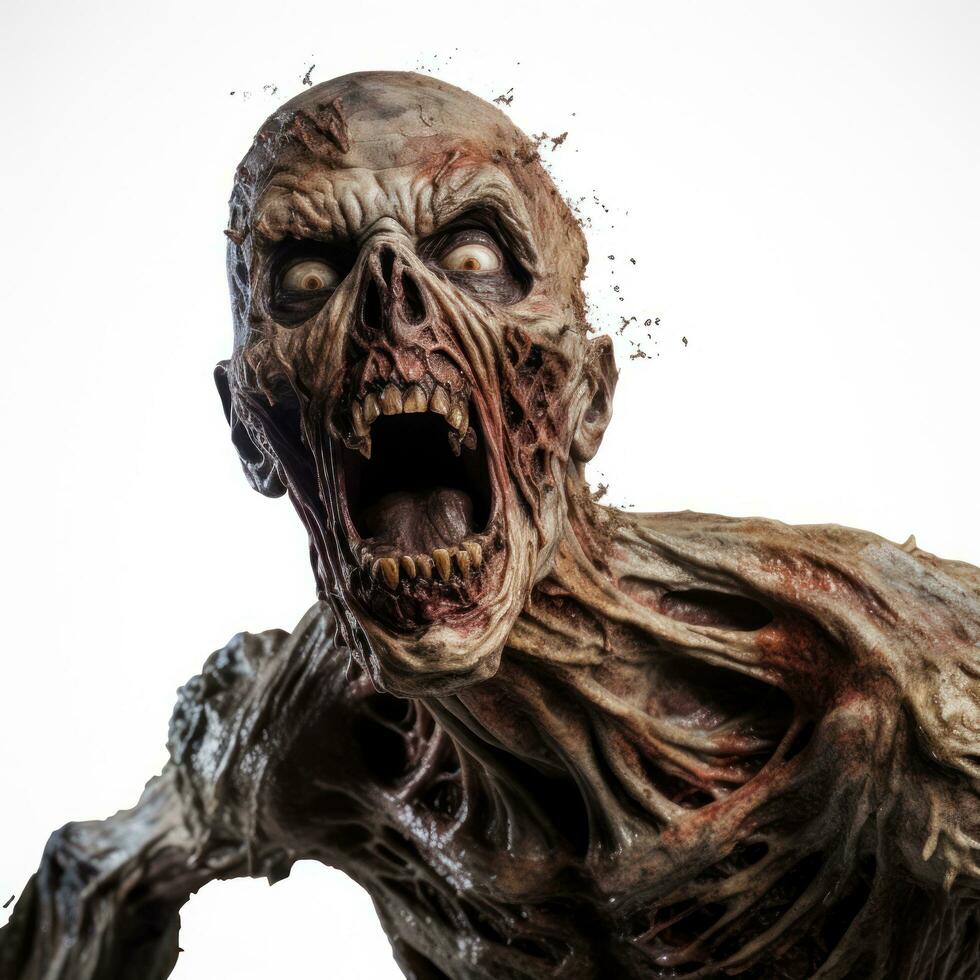 Scary Zombie isolated photo