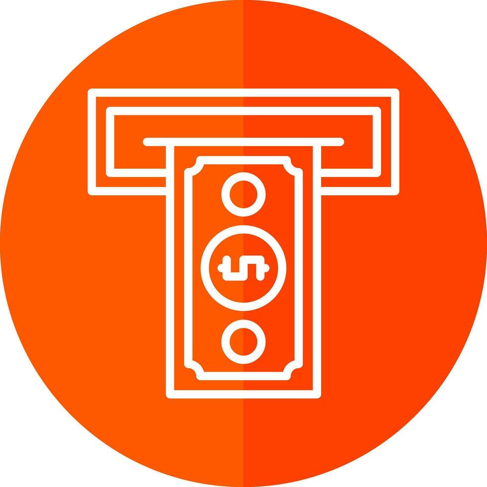 Cash withdrawal Vector Icon Design