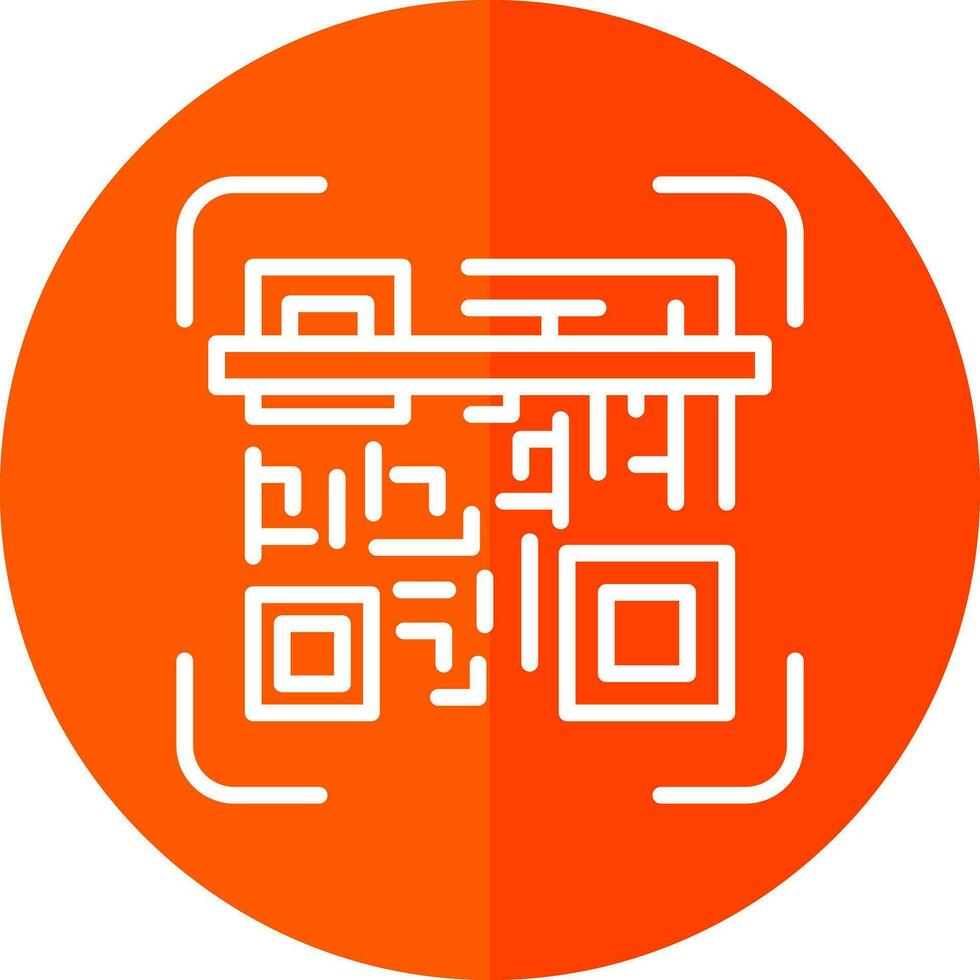 Qr code scan Vector Icon Design