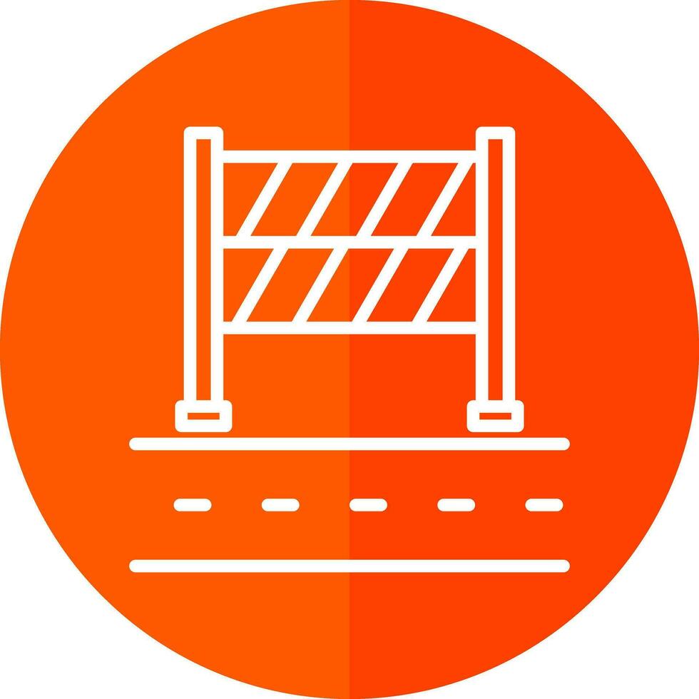 Road Block Vector Icon Design