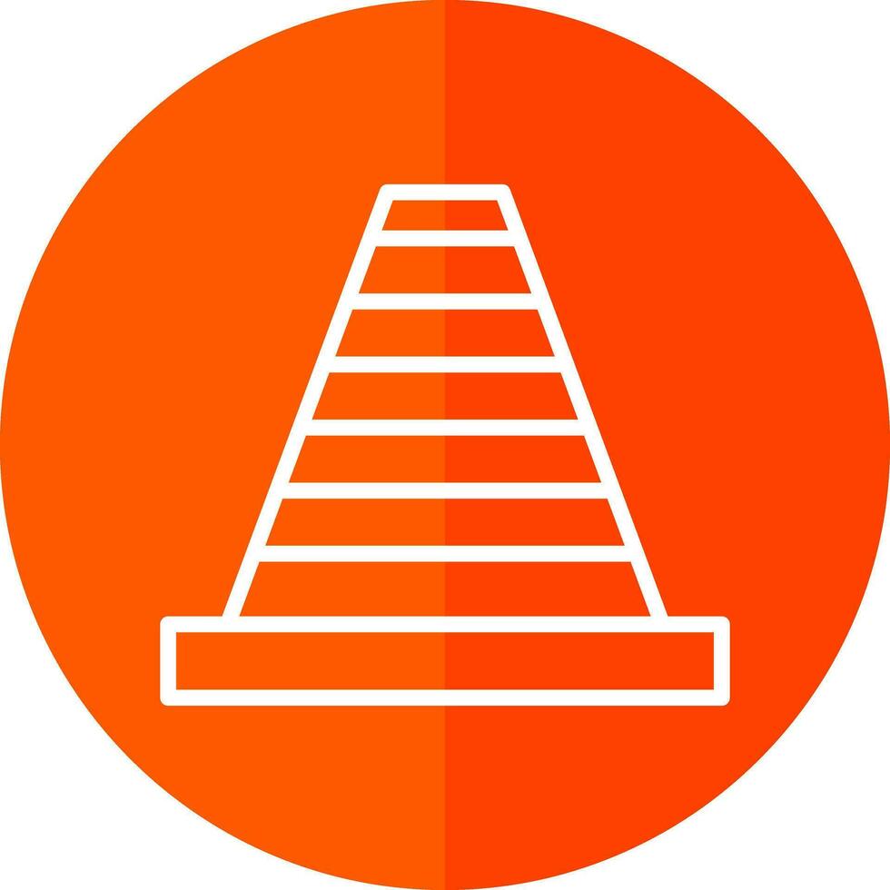 Traffic Cone Vector Icon Design