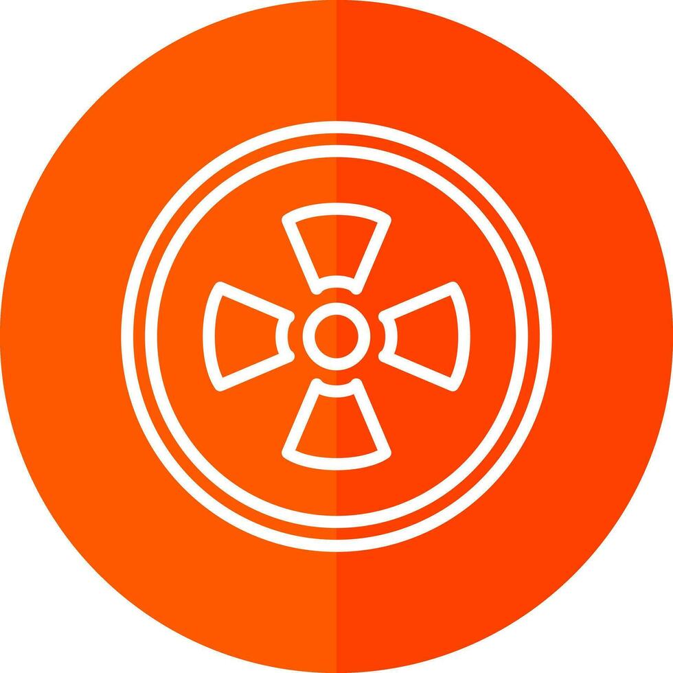 diseño de icono de vector radiactivo