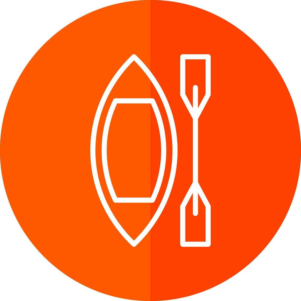 Canoe Vector Icon Design