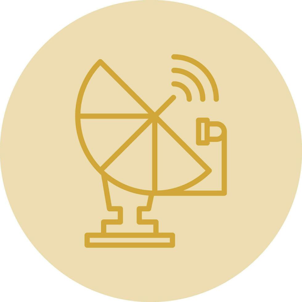 diseño de icono de vector de antena parabólica