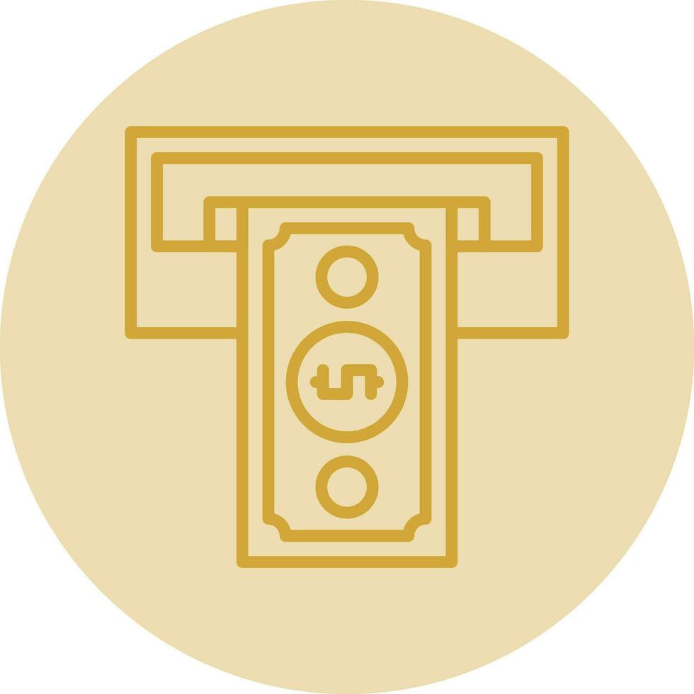 Cash withdrawal Vector Icon Design