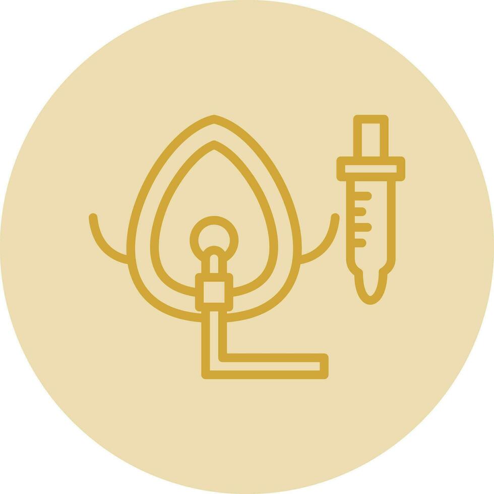 Oxygen Mask Vector Icon Design