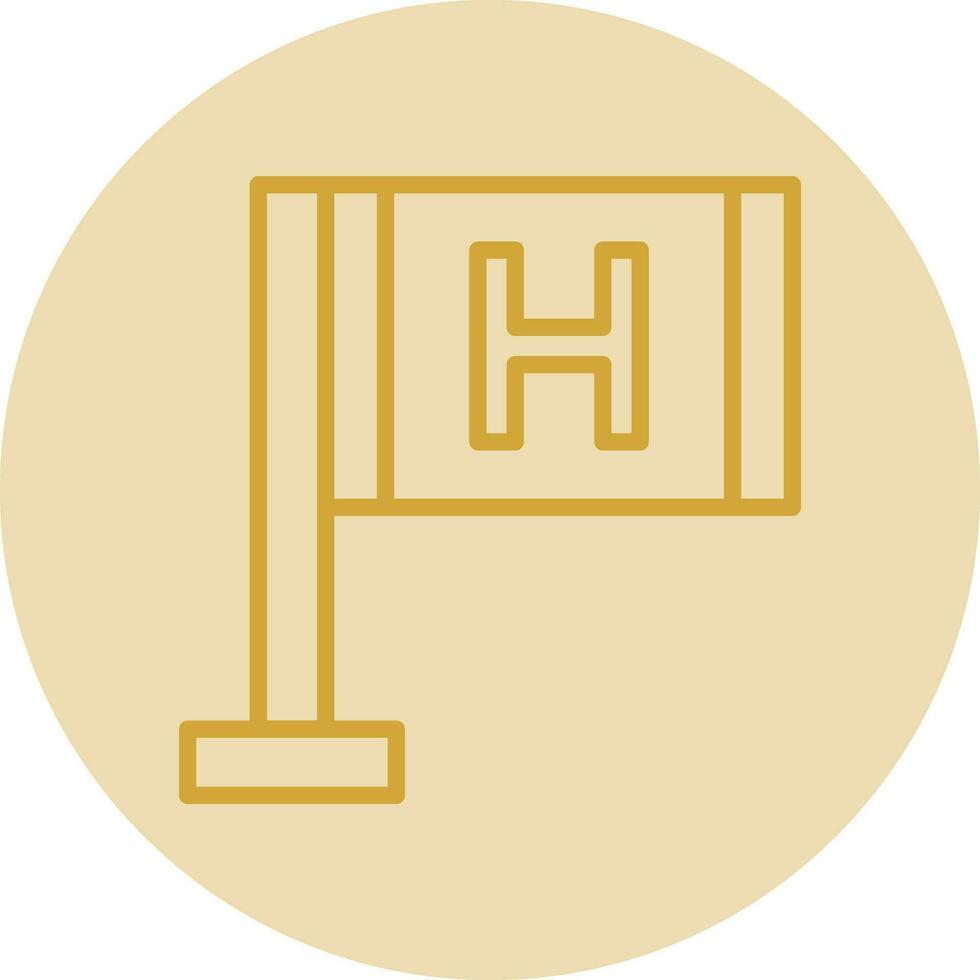Hospital Sign Vector Icon Design