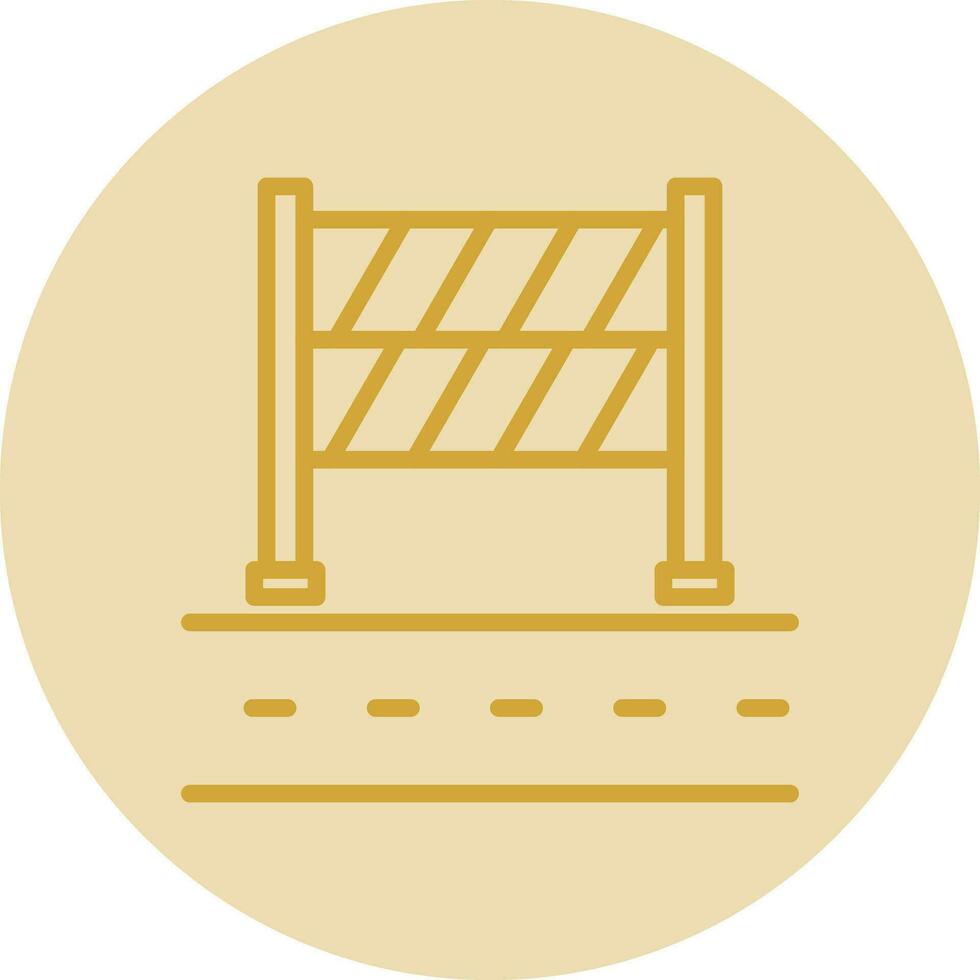 Road Block Vector Icon Design