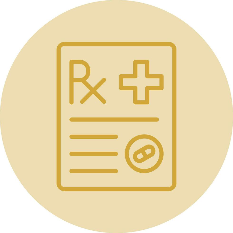 Prescription Vector Icon Design