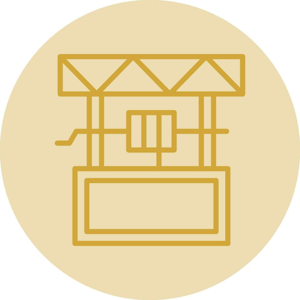 Water Well Vector Icon Design