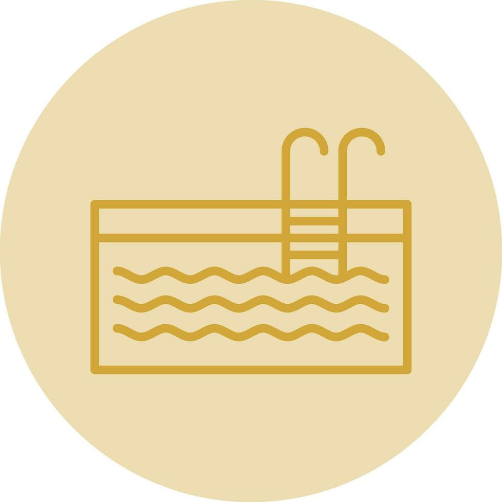 Swimming Pool Vector Icon Design